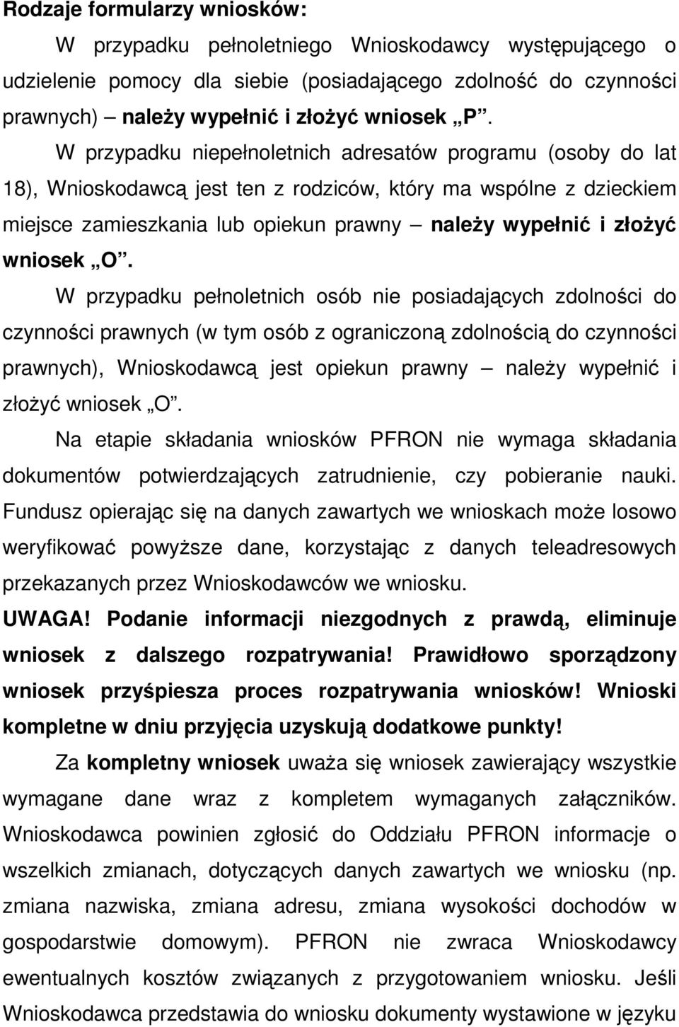 wniosek O.