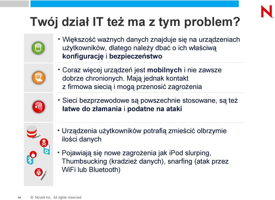 urządzeń jest mobilnych i nie zawsze dobrze chronionych.