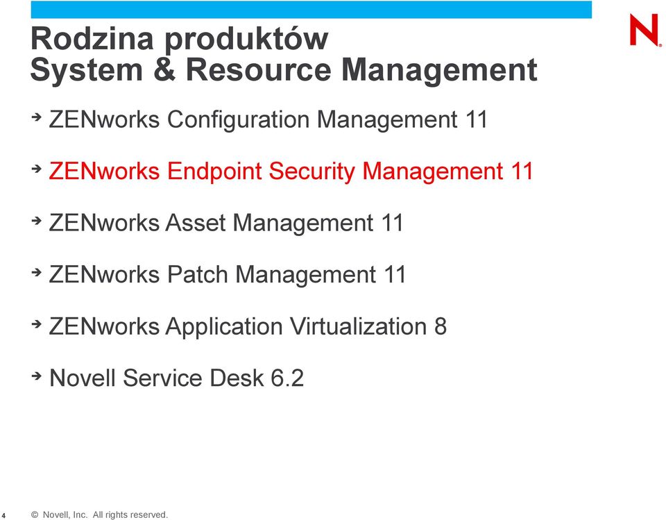 ZENworks Asset Management 11 ZENworks Patch Management 11 ZENworks