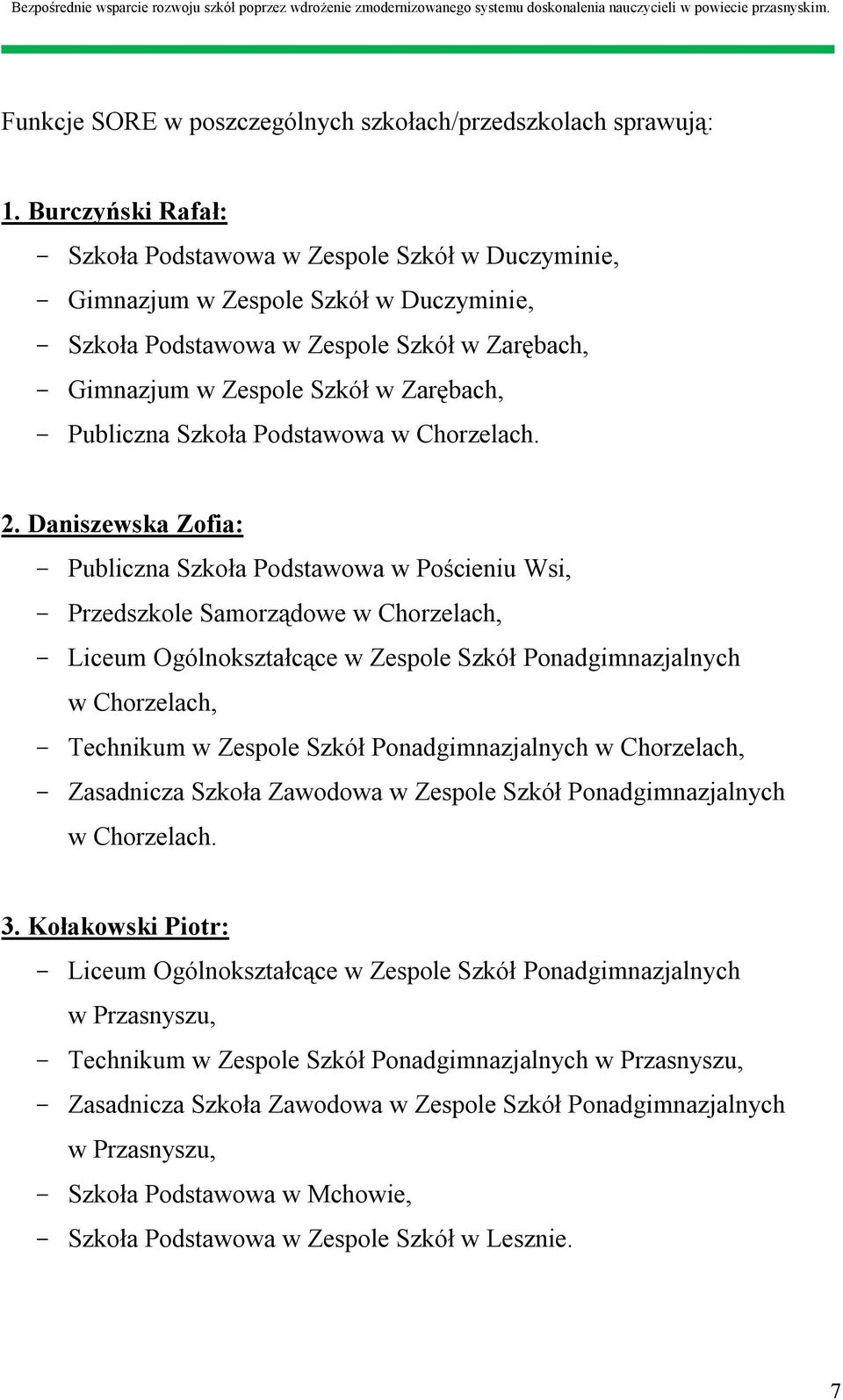 Publiczna Szkoła Podstawowa w Chorzelach. 2.