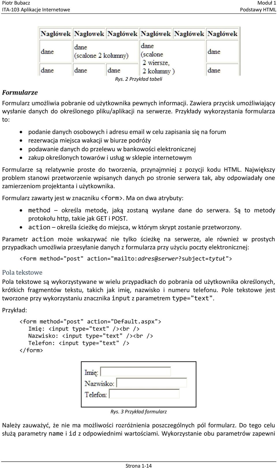 elektronicznej zakup określonych towarów i usług w sklepie internetowym Formularze są relatywnie proste do tworzenia, przynajmniej z pozycji kodu HTML.