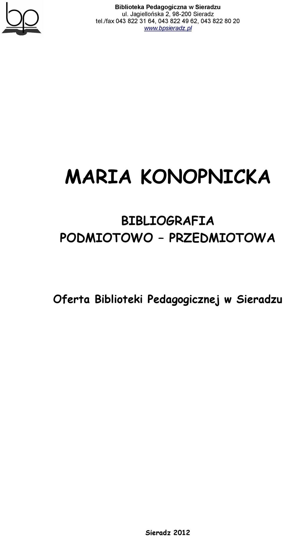 PRZEDMIOTOWA Oferta