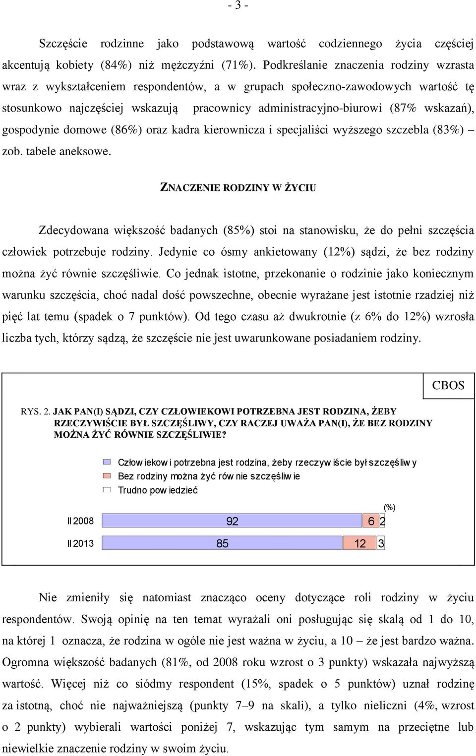 wskazań), gospodynie domowe (86%) oraz kadra kierownicza i specjaliści wyższego szczebla (83%) zob. tabele aneksowe.