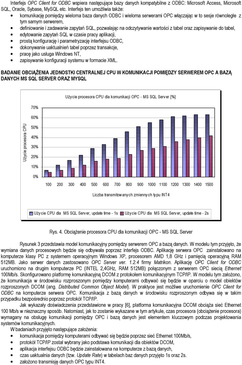 pozwalając na odczytywanie wartości z tabel oraz zapisywanie do tabel, edytowanie zapytań SQL w czasie pracy aplikacji, prostą konfigurację i parametryzację interfejsu ODBC, dokonywanie uaktualnień