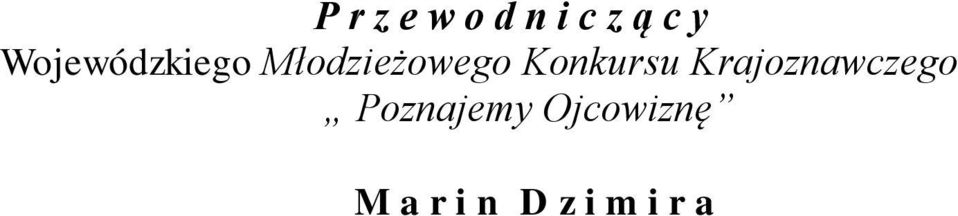Konkursu Krajoznawczego