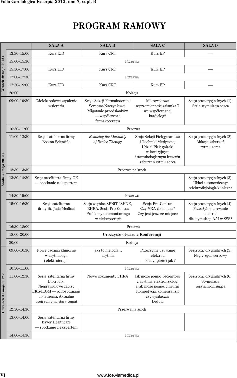 zapalenie Sesja Sekcji Farmakoterapii Mikrowoltowa Sesja prac oryginalnych (1): wsierdzia Sercowo-Naczyniowej.