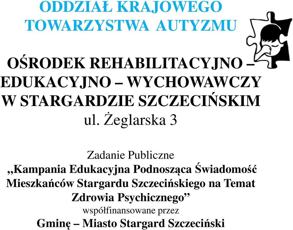 Żeglarska 3 Zadanie Publiczne Kampania Edukacyjna Podnosząca Świadomość
