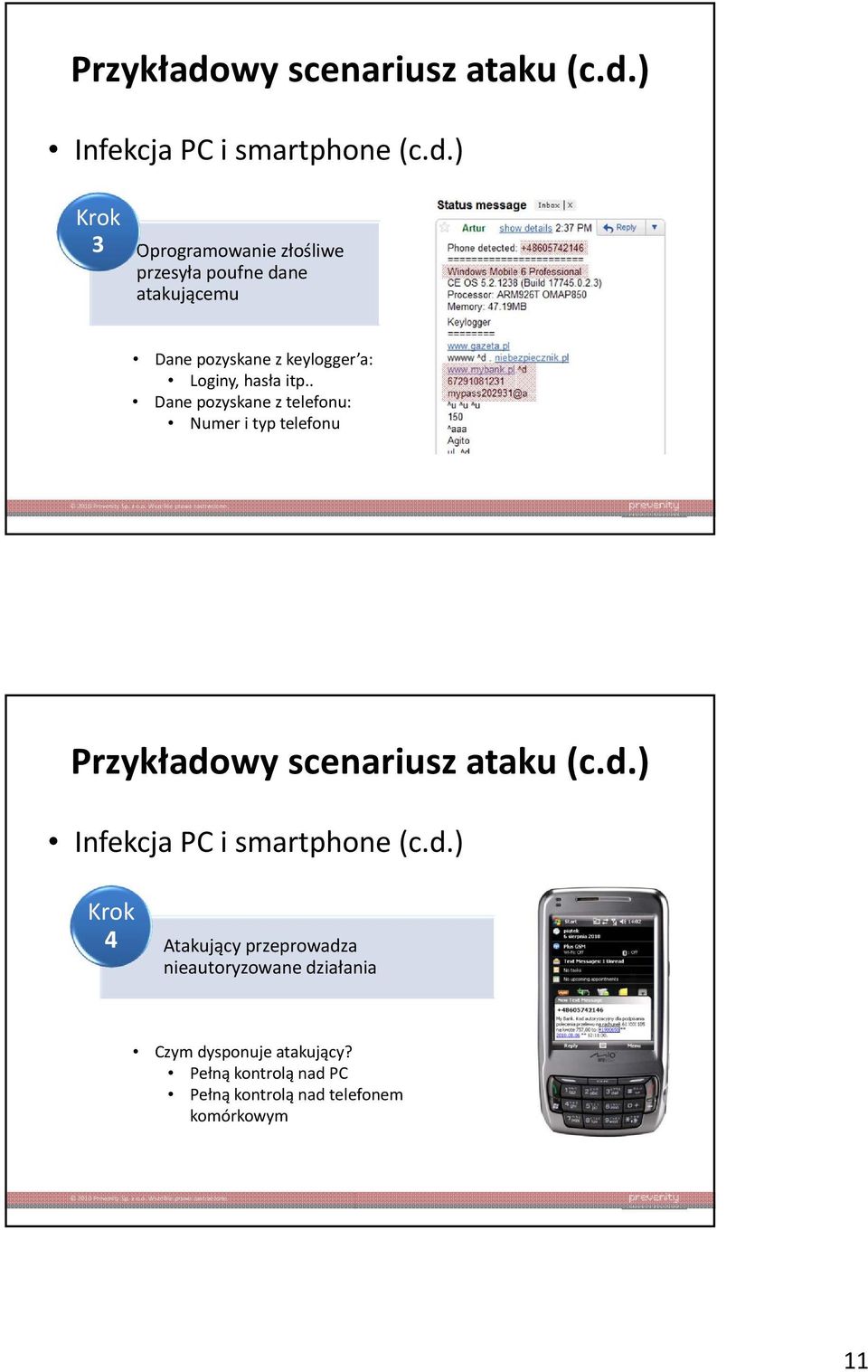 ) Infekcja PC i smartphone (c.d.