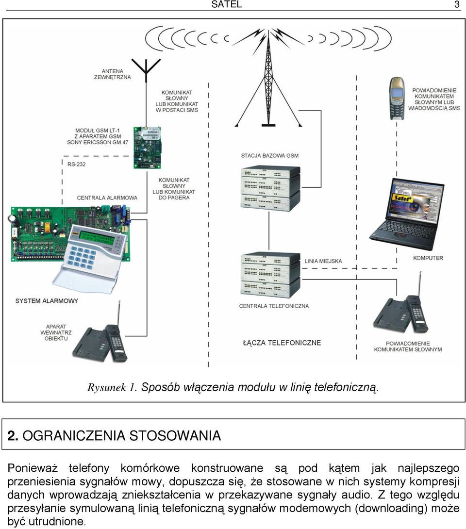 przeniesienia sygnałów mowy, dopuszcza się, że stosowane w nich systemy kompresji danych wprowadzają