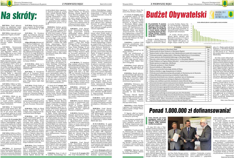w Urzędzie Miejskim w Obornikach Śląskich odbyło się spotkanie organizacyjne dotyczące szlaków rowerowych w gminie. 12.07.2014 r.