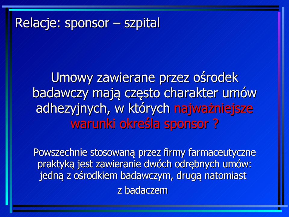 sponsor?