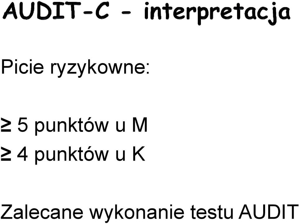 punktów u K