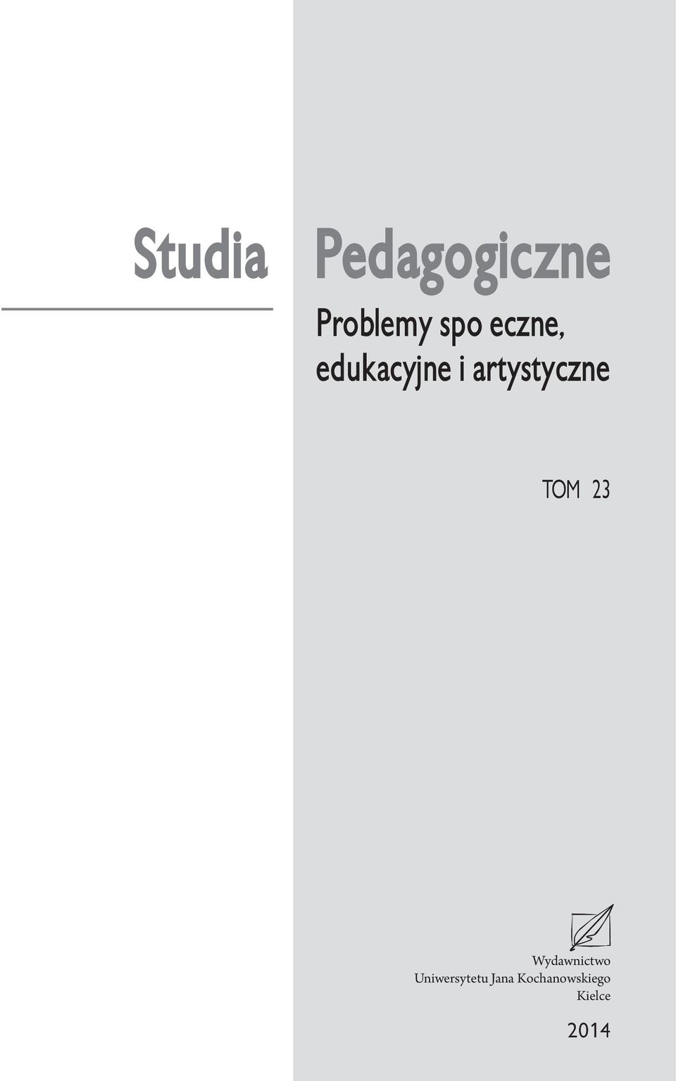 artystyczne TOM 23 Wydawnictwo