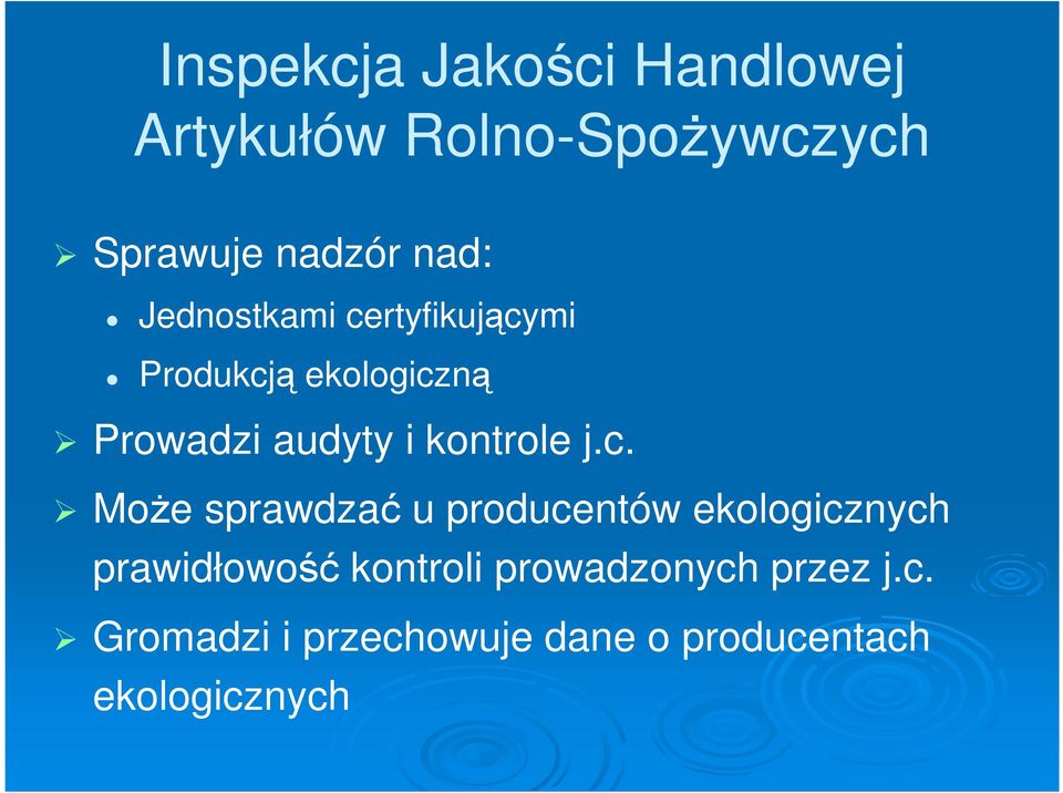 kontrole j.c.