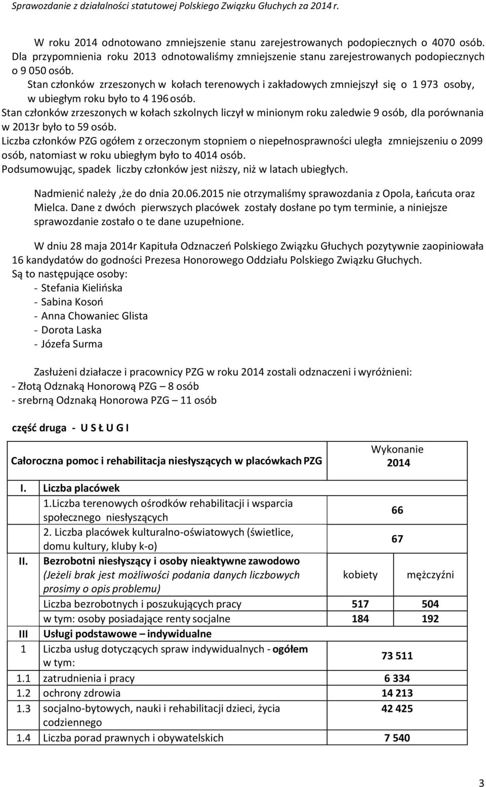 Stan członków zrzeszonych w kołach szkolnych liczył w minionym roku zaledwie 9 osób, dla porównania w 2013r było to 59 osób.