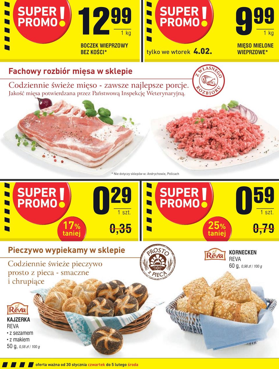 Jakość mięsa potwierdzana przez Państwową Inspekcję Weterynaryjną.