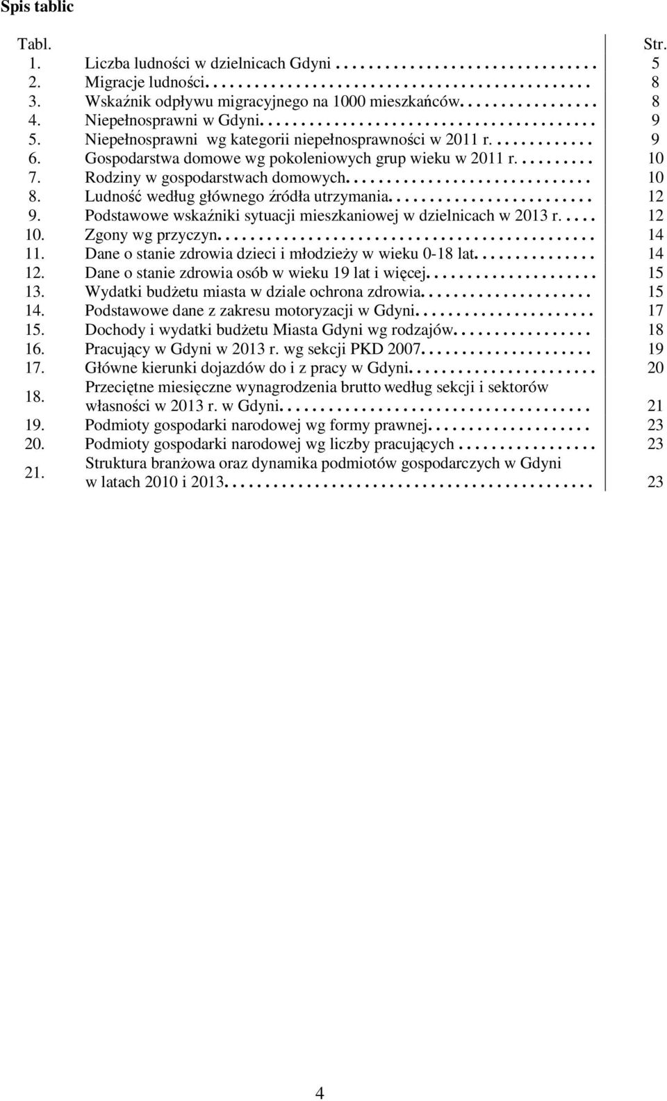 ............ 9 6. Gospodarstwa domowe wg pokoleniowych grup wieku w 2011 r.......... 10 7. Rodziny w gospodarstwach domowych.............................. 10 8.