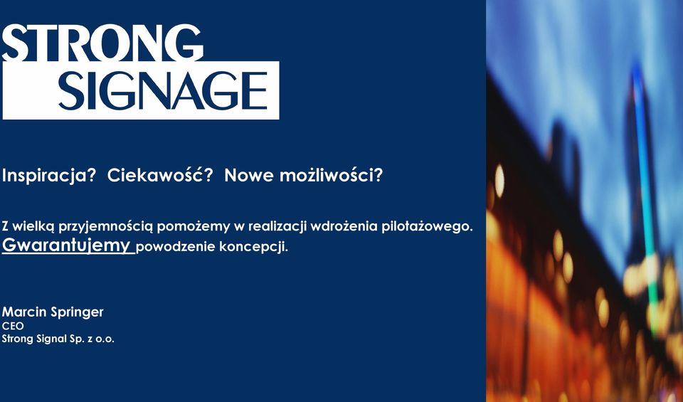 wdrożenia pilotażowego.