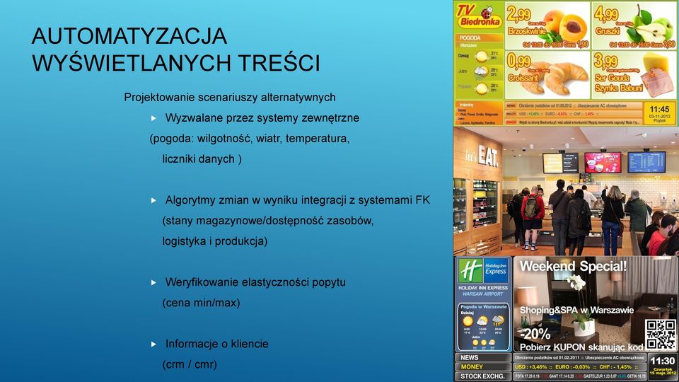 zmian w wyniku integracji z systemami FK (stany magazynowe/dostępność zasobów, logistyka i