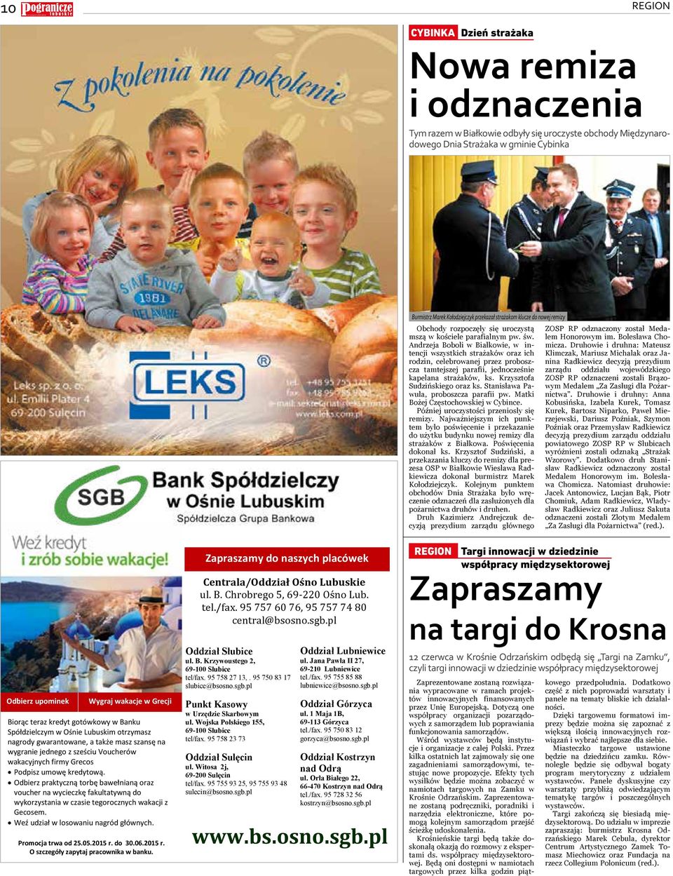 msą koścele parafalnym p. ś. Andreja Bobol Bałkoe, ntencj systkch strażakó ch rodn, celebroanej probosca tamtejsej paraf, jednoceśne kapela strażakó, ks. Krystofa Sudńskego ks.
