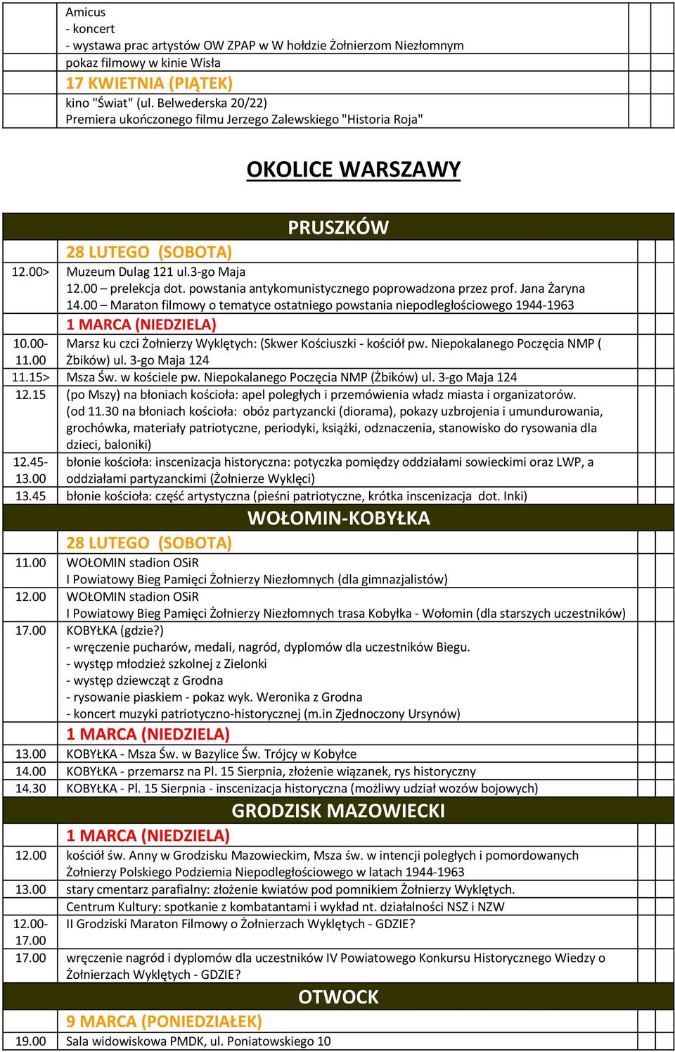 powstania antykomunistycznego poprowadzona przez prof. Jana Żaryna 14.