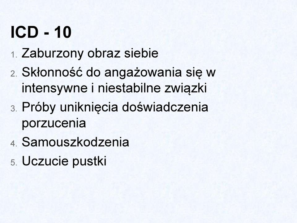 niestabilne związki 3.