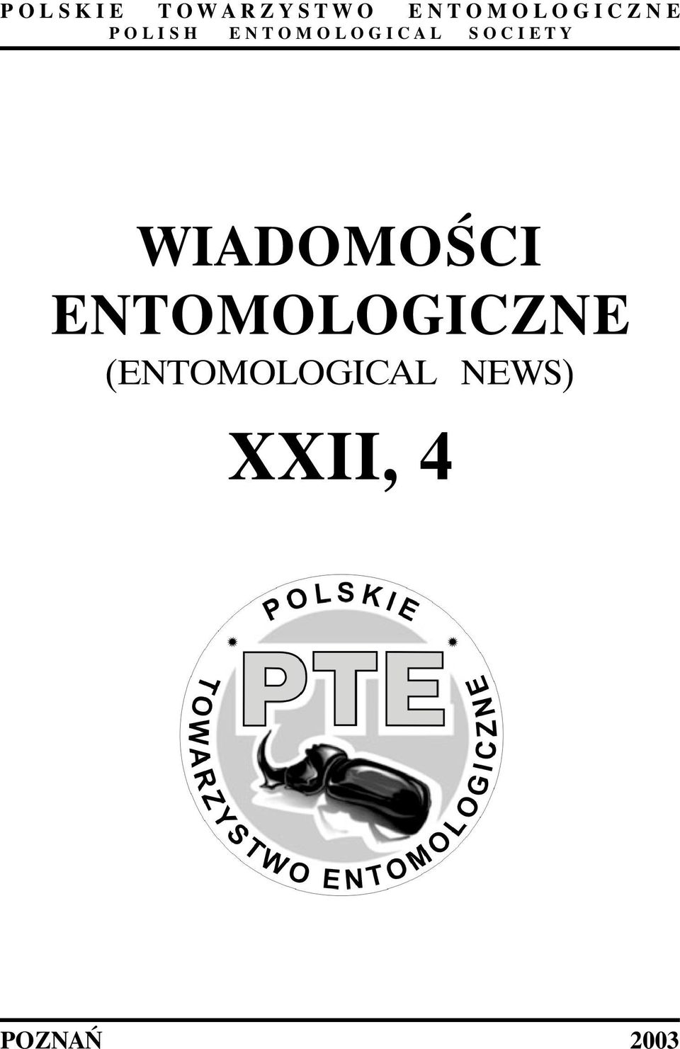 G I C A L S O C I E T Y WIADOMOŚCI
