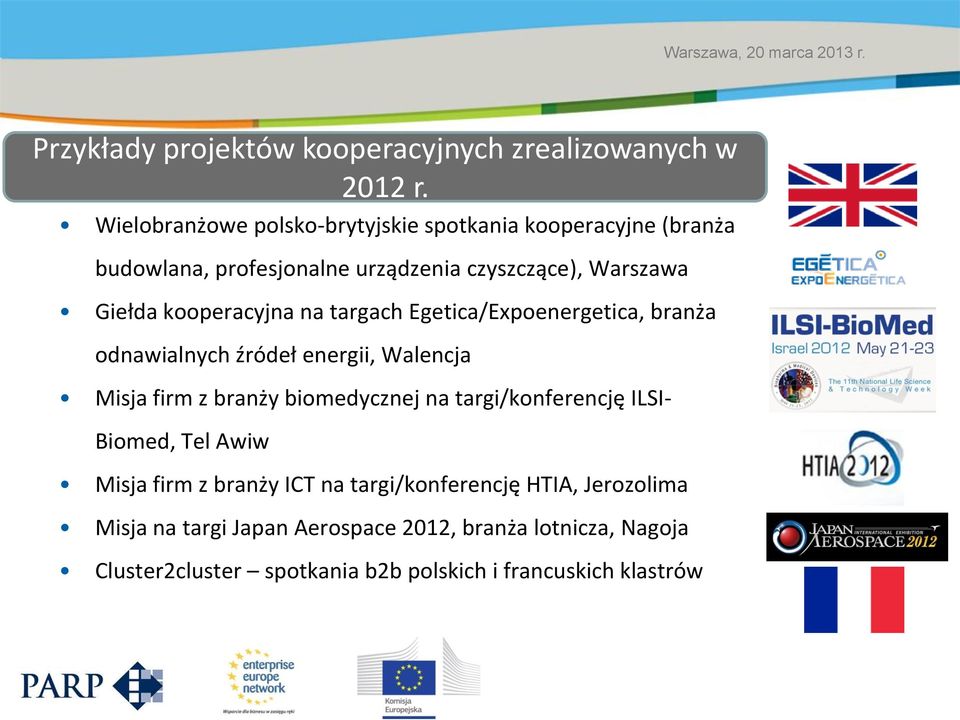 kooperacyjna na targach Egetica/Expoenergetica, branża odnawialnych źródeł energii, Walencja Misja firm z branży biomedycznej na