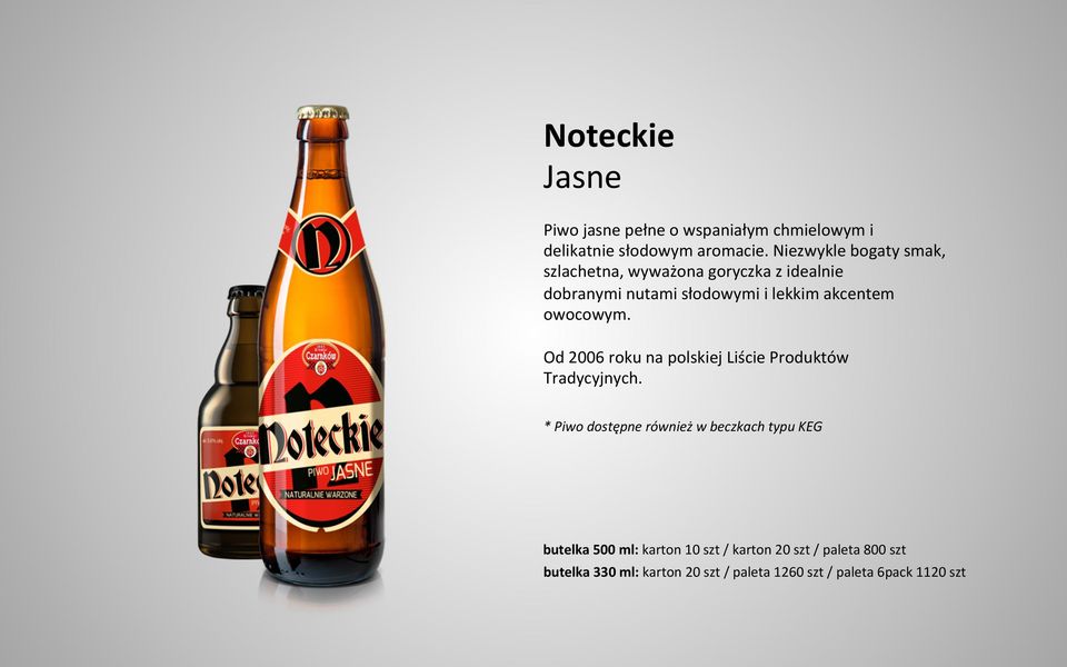 lekkim akcentem owocowym. Od 2006 roku na polskiej Liście Produktów Tradycyjnych.