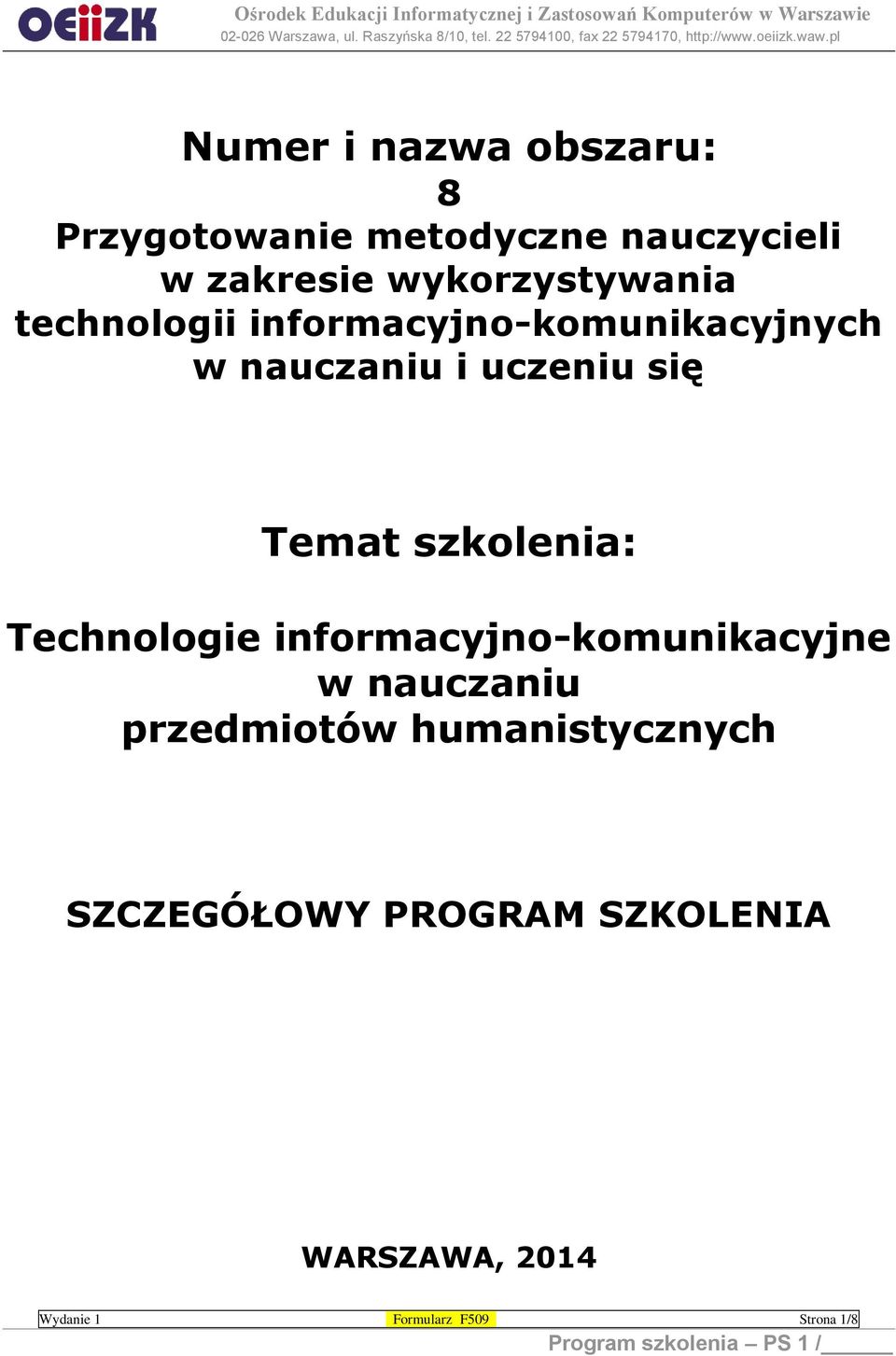 Technologie informacyjno-komunikacyjne w nauczaniu przedmiotów humanistycznych