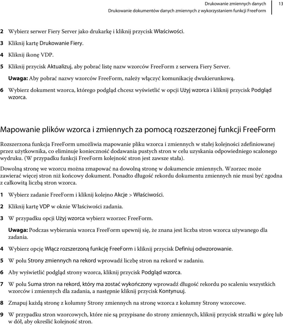 6 Wybierz dokument wzorca, którego podgląd chcesz wyświetlić w opcji Użyj wzorca i kliknij przycisk Podgląd wzorca.