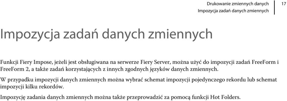 zgodnych języków danych zmiennych.