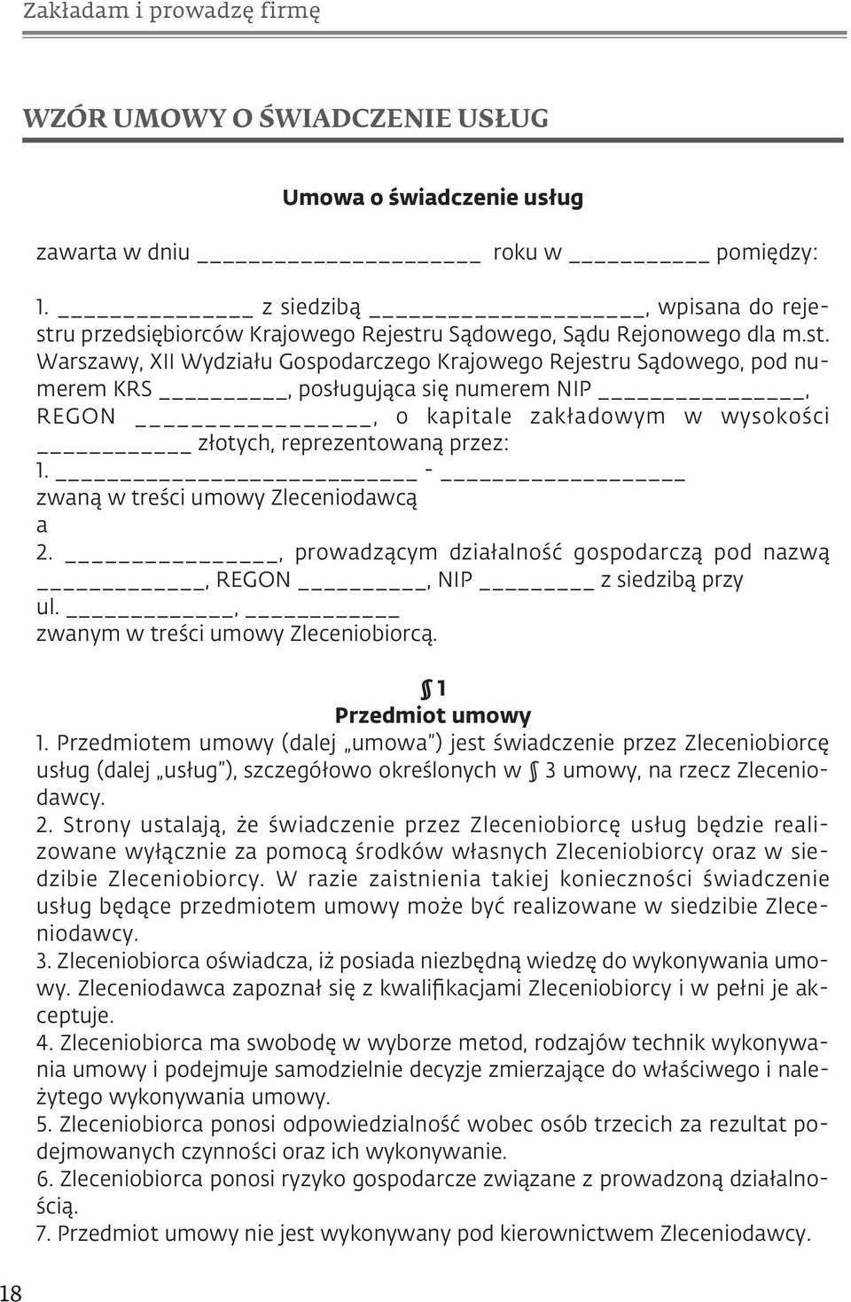u przedsiębiorców Krajowego Rejestr