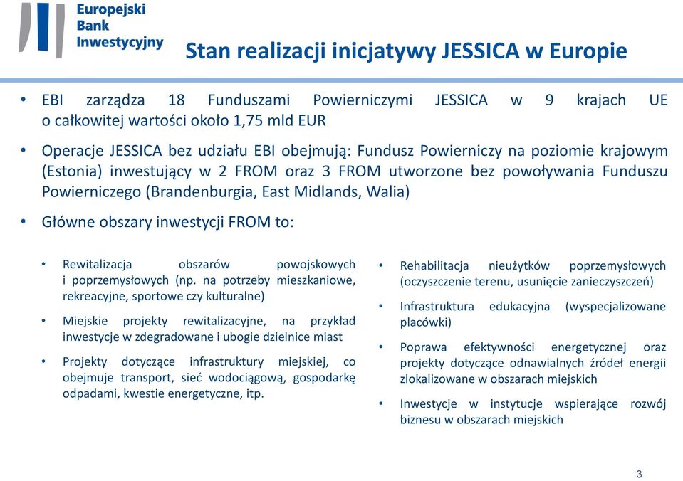 Rewitalizacja obszarów powojskowych i poprzemysłowych (np.