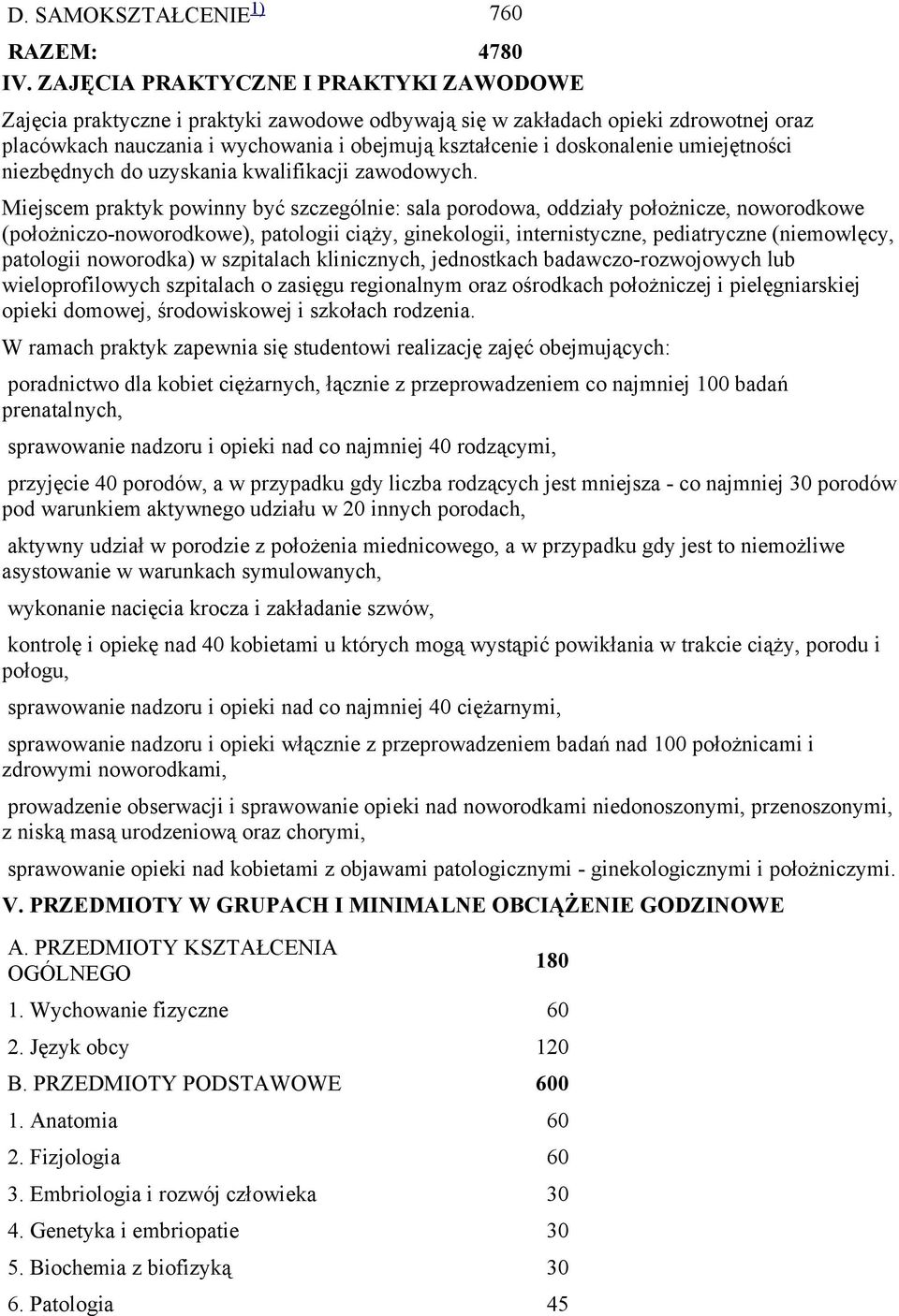 (położniczo-noworodkowe), patologii ciąży, ginekologii, internistyczne, pediatryczne (niemowlęcy, patologii noworodka) w szpitalach klinicznych, jednostkach badawczo-rozwojowych lub wieloprofilowych