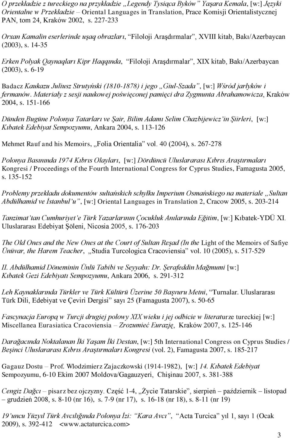 14-35 Erken Polyak Qaynaqları Kipr Haqqında, Filoloji Araşdırmalar, XIX kitab, Bakı/Azerbaycan (2003), s.