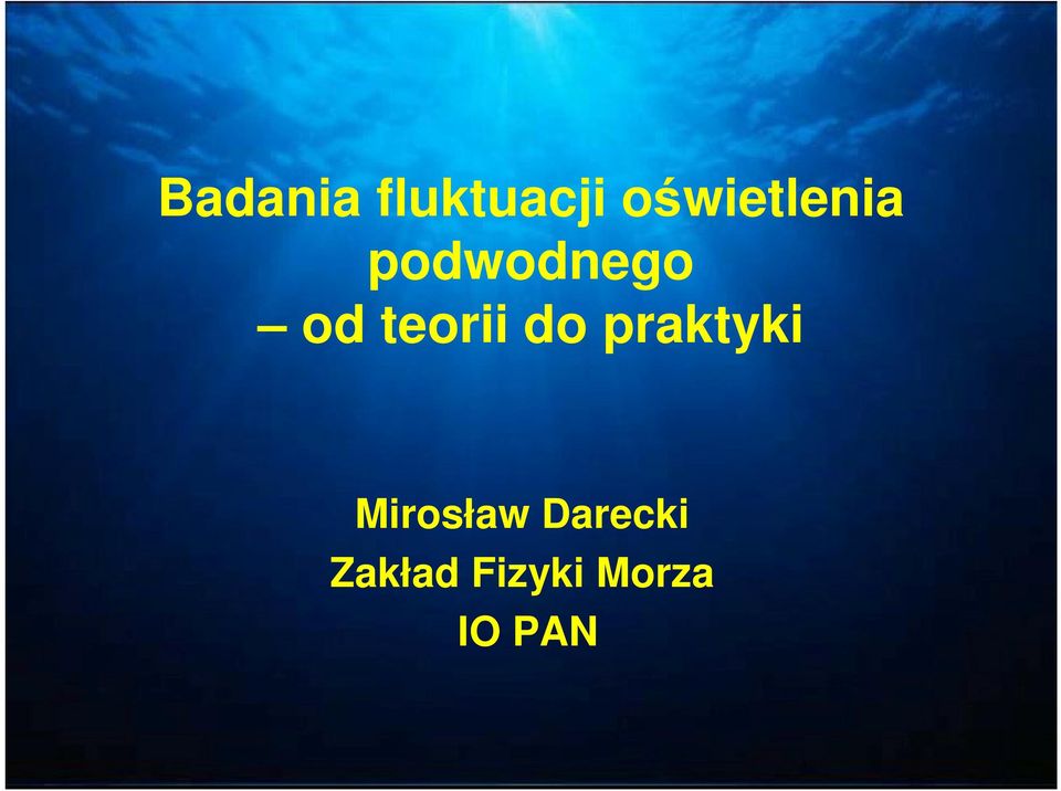 teorii do praktyki