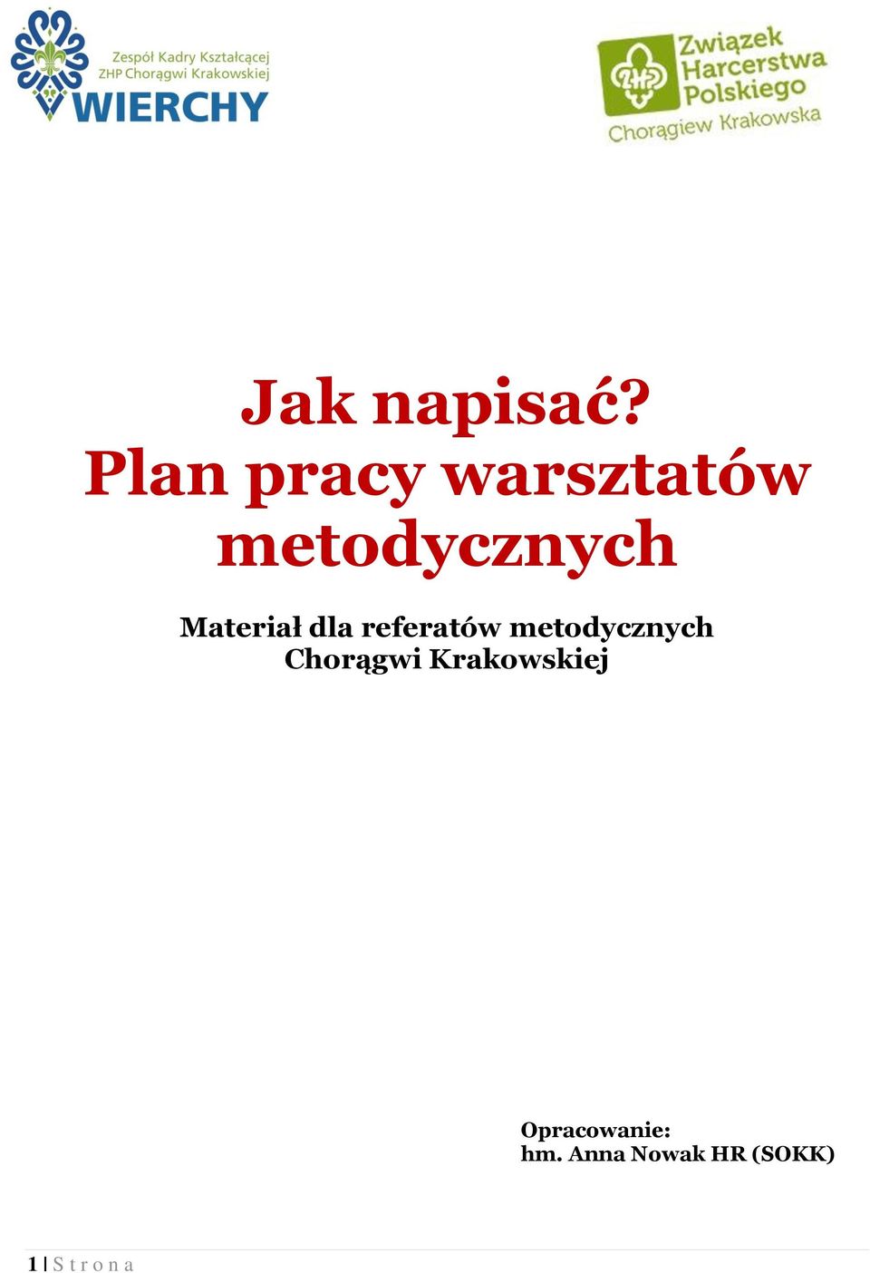 Materiał dla referatów metodycznych