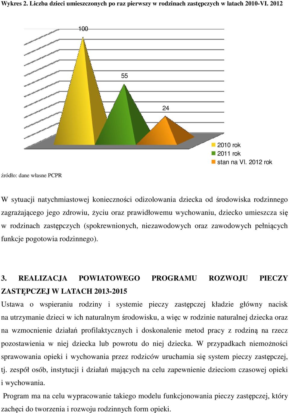 zastępczych (spokrewnionych, niezawodowych oraz zawodowych pełniących funkcje pogotowia rodzinnego). 3.