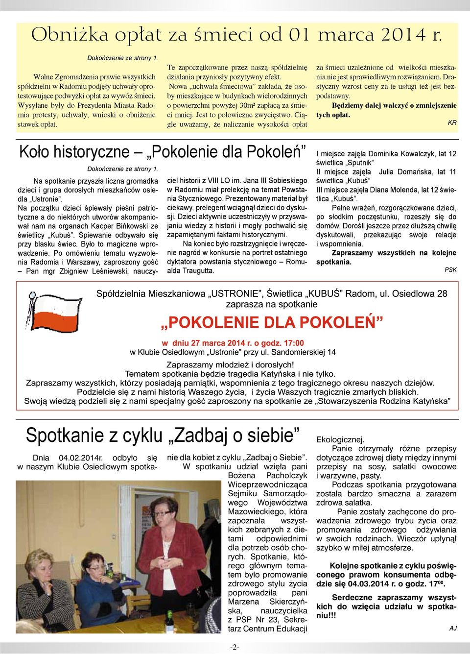 Nowa uchwała śmieciowa zakłada, że osoby mieszkające w budynkach wielorodzinnych o powierzchni powyżej 30m² zapłacą za śmieci mniej. Jest to połowiczne zwycięstwo.