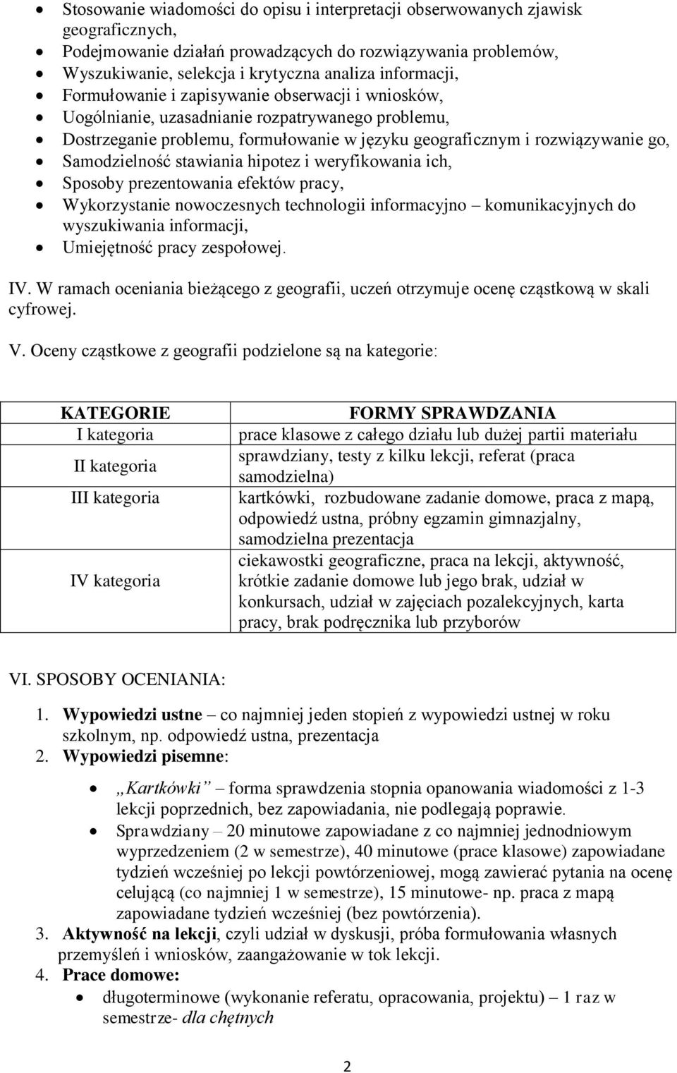 Samodzielność stawiania hipotez i weryfikowania ich, Sposoby prezentowania efektów pracy, Wykorzystanie nowoczesnych technologii informacyjno komunikacyjnych do wyszukiwania informacji, Umiejętność