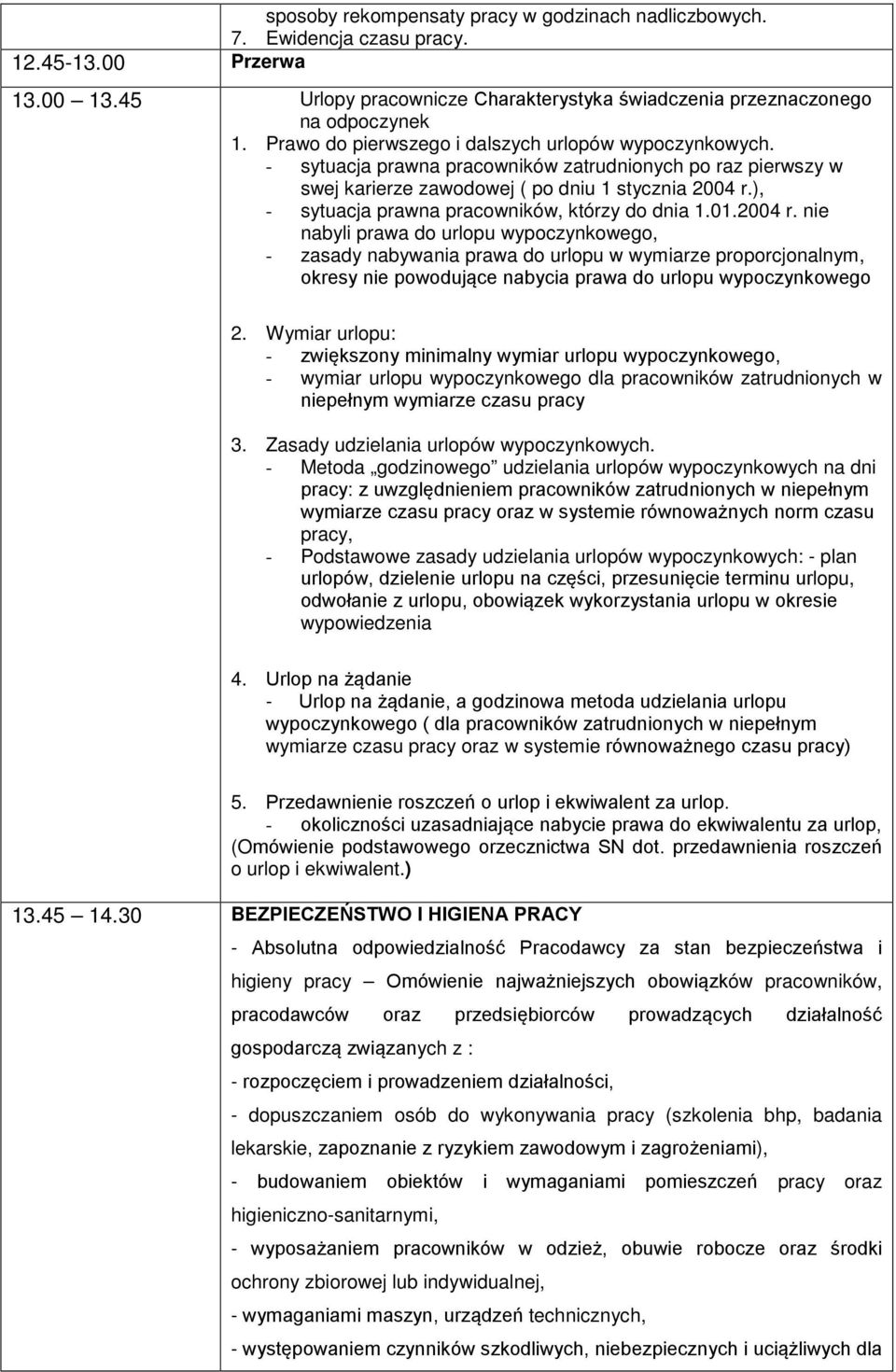 ), - sytuacja prawna pracowników, którzy do dnia 1.01.2004 r.