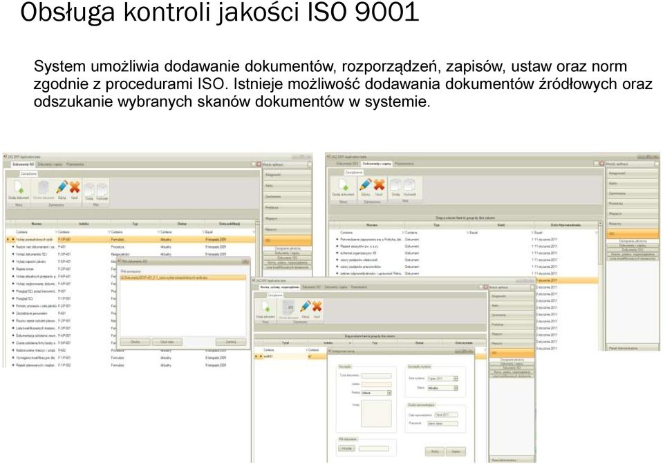 procedurami ISO.