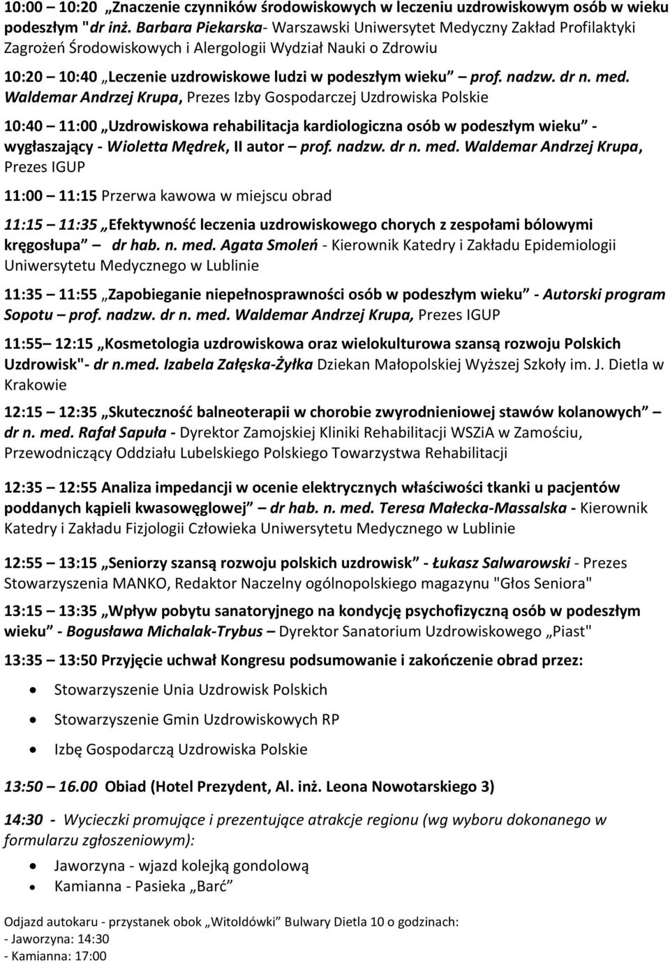 nadzw. dr n. med.