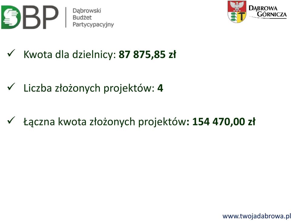 projektów: 4 Łączna kwota