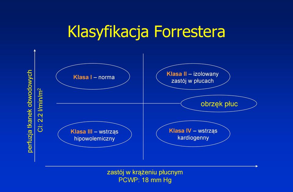 2 l/min/m 2 Klasa III wstrząs hipowolemiczny Klasa IV