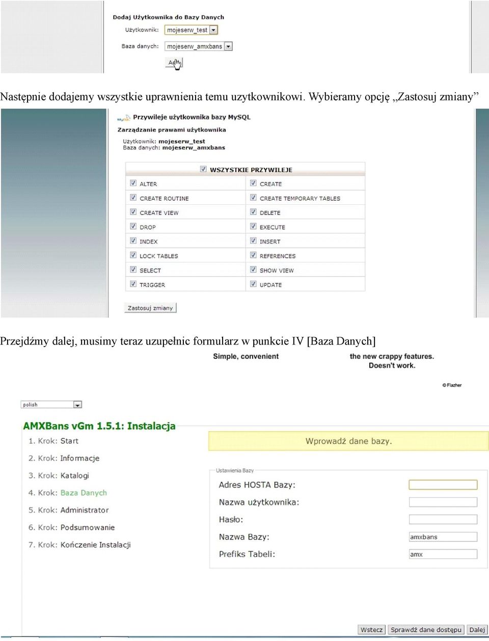Wybieramy opcję Zastosuj zmiany Przejdźmy