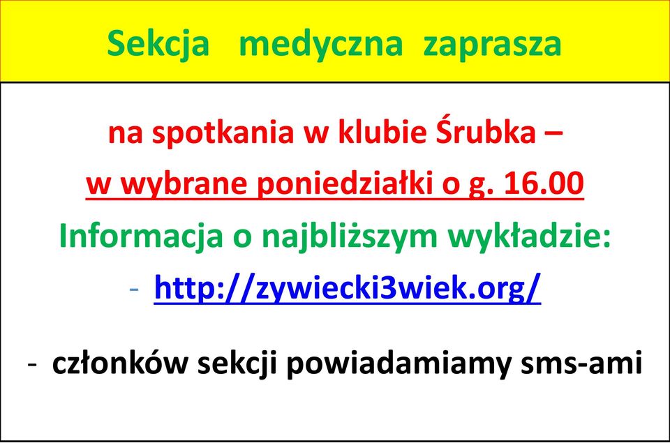 00 Informacja o najbliższym wykładzie: -