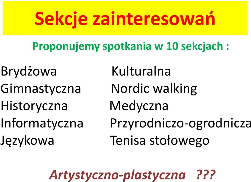Informatyczna Językowa Kulturalna Nordic walking