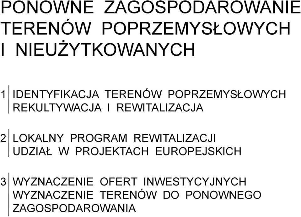 LOKALNY PROGRAM REWITALIZACJI UDZIAŁ W PROJEKTACH EUROPEJSKICH 3